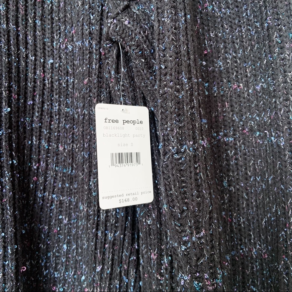 NWT Free People Leo Tunic Sweater - Blacklight Party - Picture 5 of 11